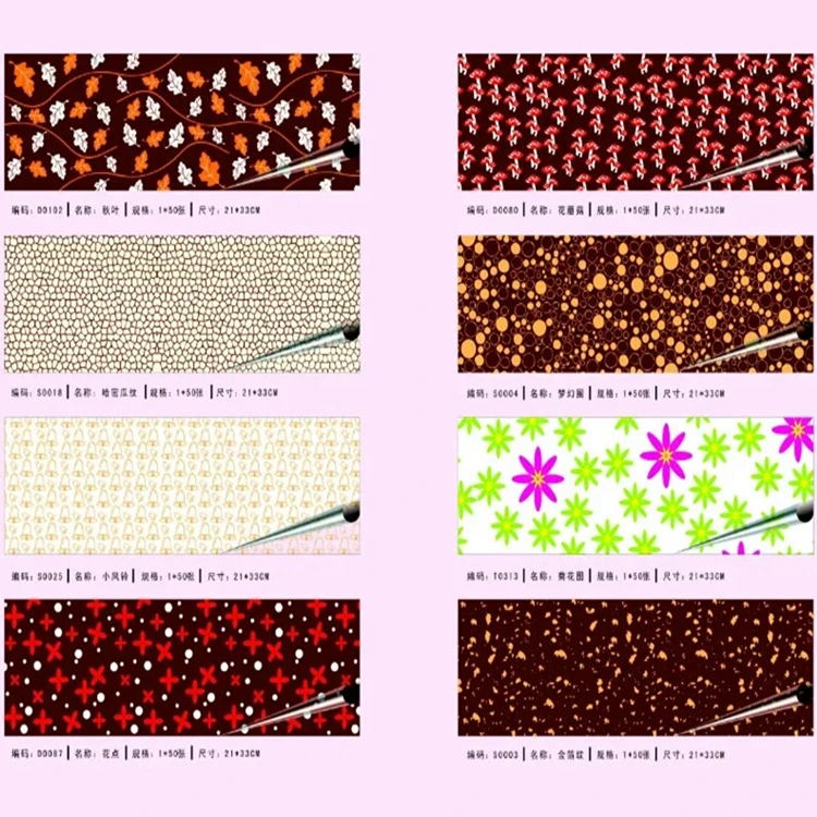 Full Pattern Paper For Chocolate A4 Size Edible Printing Chocolate Transfer Sheets
