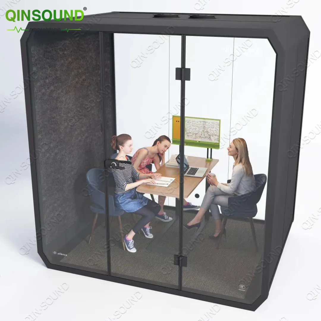 Qinsound акустическая комната частное пространство тихий стенд для офиса коммерческих встреч одноместной комнаты отдыха на рынке