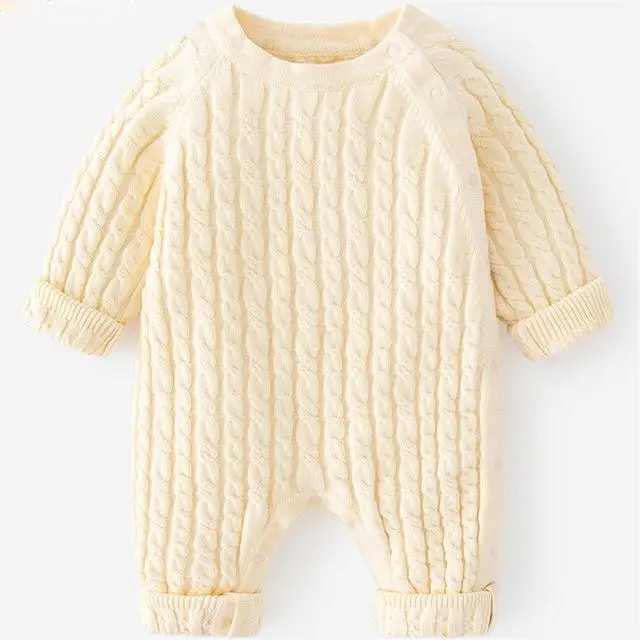 2023 ODM&OEM Professional Manufacturer Custom Rompers Jumpsuit Unisex Kids Clothes Wool Cashmere Baby Romper
