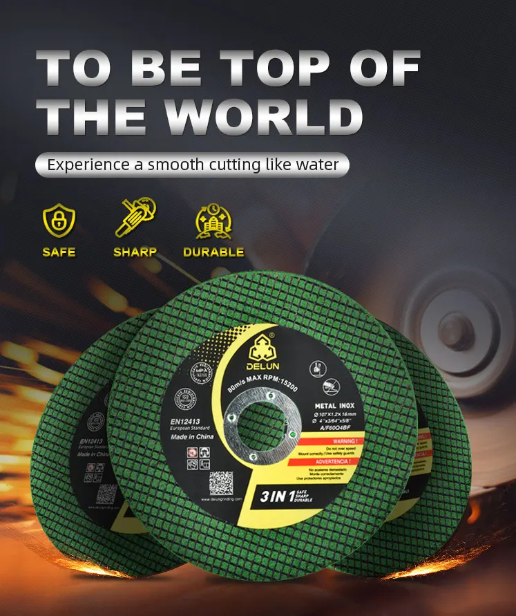 Делун Китай Поставщик изготовленный на заказ прямая продажа с фабрики 4 дюймовые рыболовные плоскогубцы из нержавеющей стали отрезной диск стабильное качество