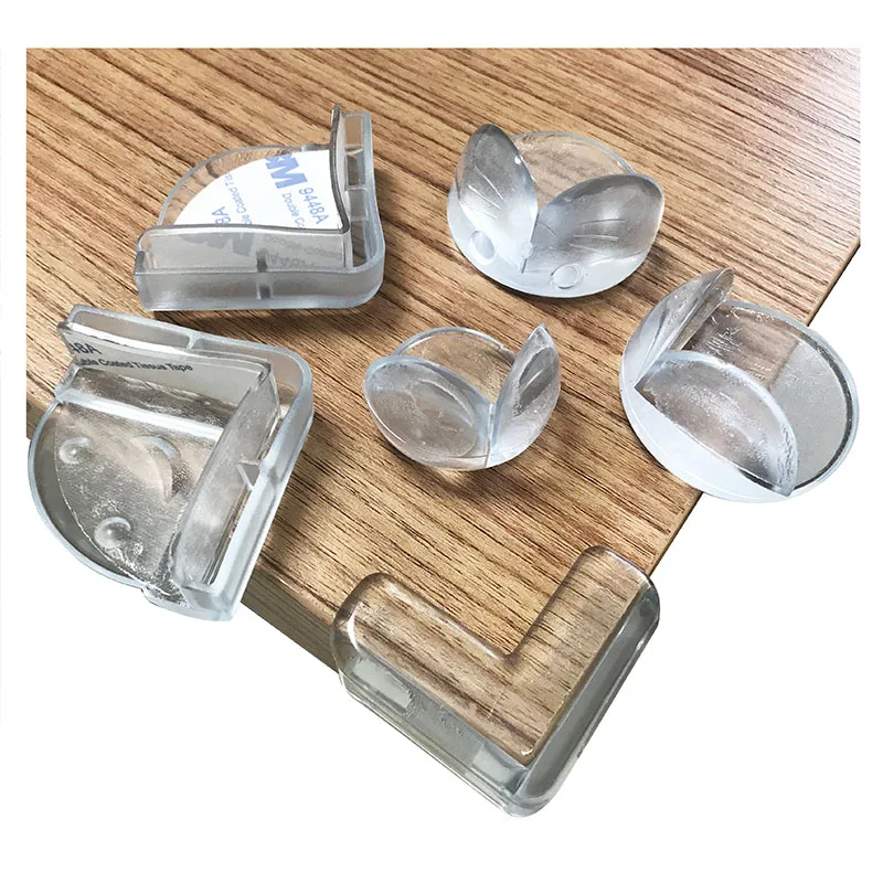 Baby Safety Soft Plastic Cushioned Bumper Guards Transparent Corner Guards