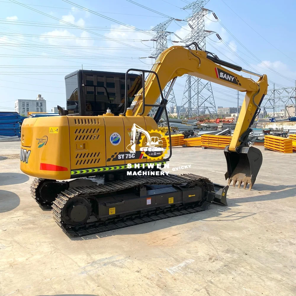 Used excavadora SANY 75c 2022, retro excavadora SANY SY75c SY60c SY55c SY95c SY35U SY26c SY16c mini excavators high quality