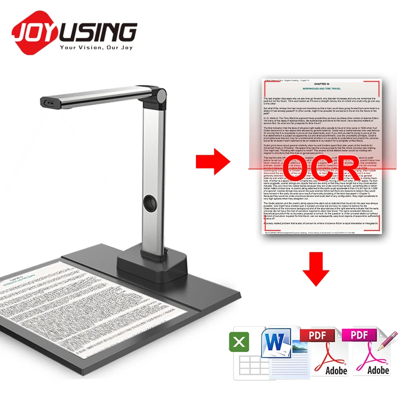 Joyusing L140 High Speed A3 Format Book Reader 14MP Automatic Document Scanner With OCR Text Recognition