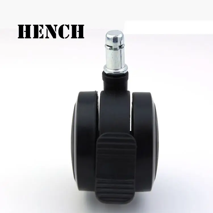 1.5 Inch 2 Inch Black Pu Wheel Light Duty Iron Casters Chair Caster For Furniture Diamond Caster Wheel For Office Chairs