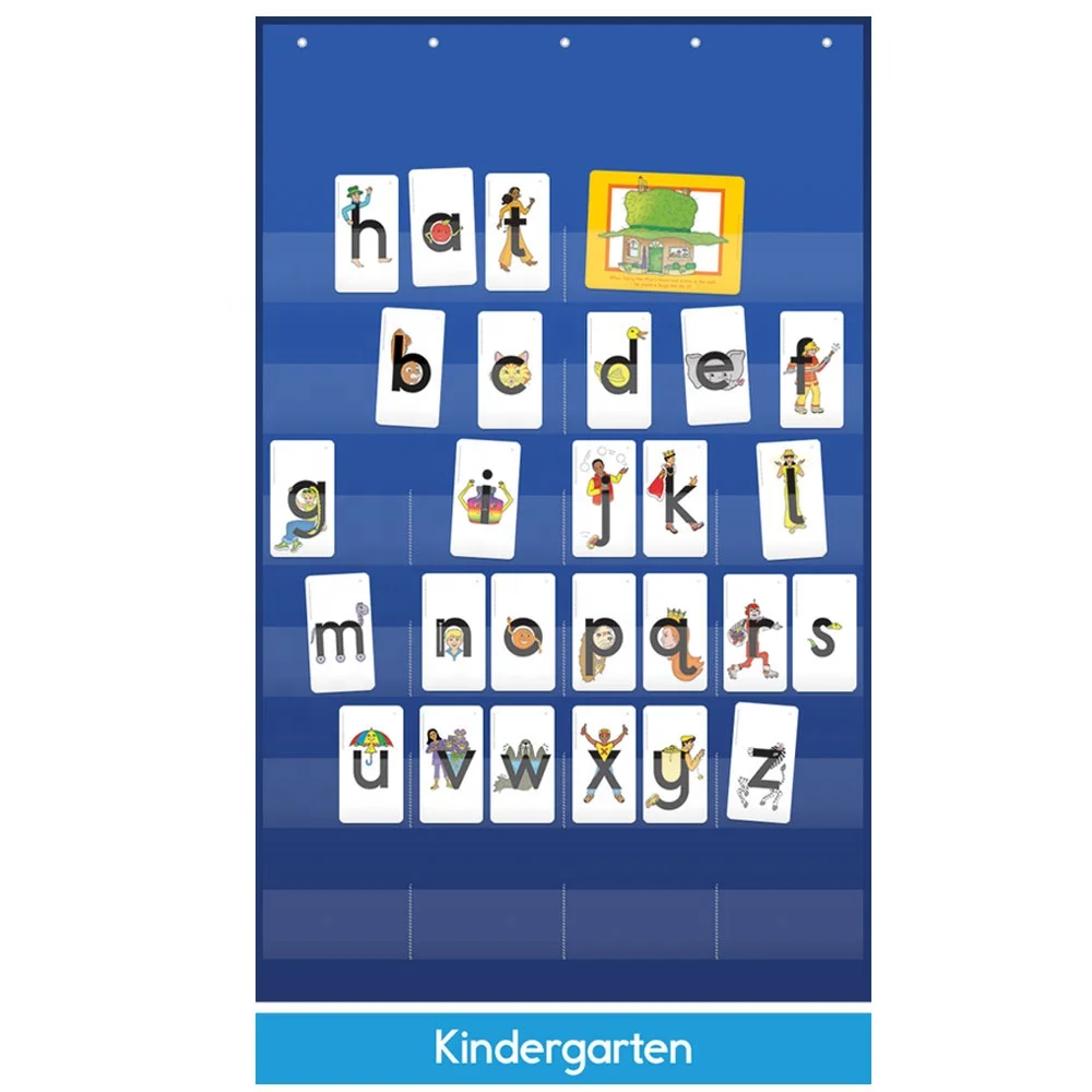 Wholesale Custom Baby Kids Learning Letters Pocket Chart For Classroom