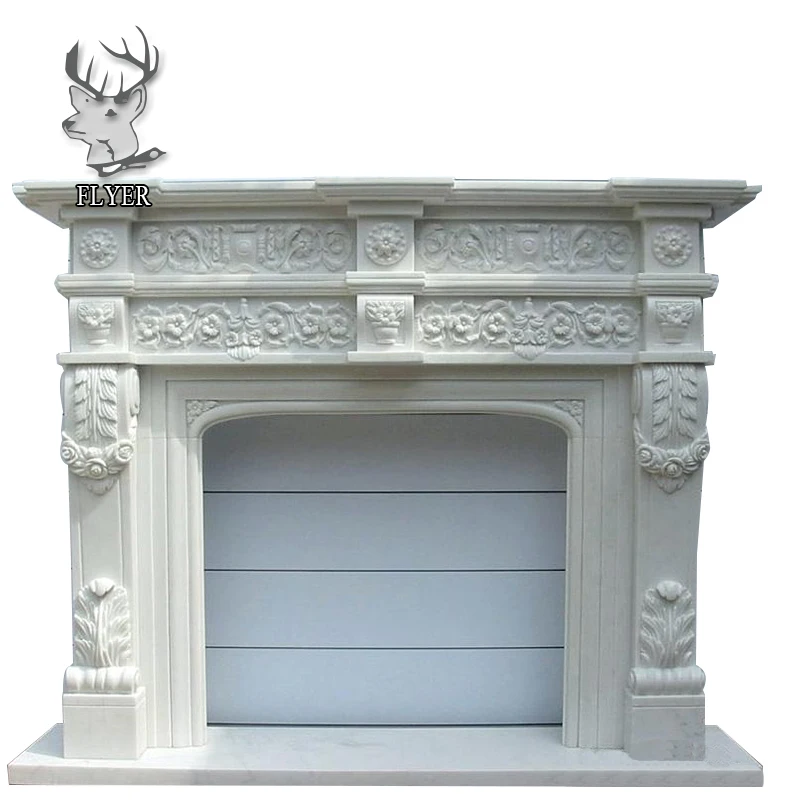 Home decorative Hand  Carved stone  Fireplace Surround for  sale