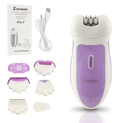 SHINON SH7816 Multifunctional 3 In 1 Rechargeable Electric Female Shave Epilator Hair Remover Handset Women