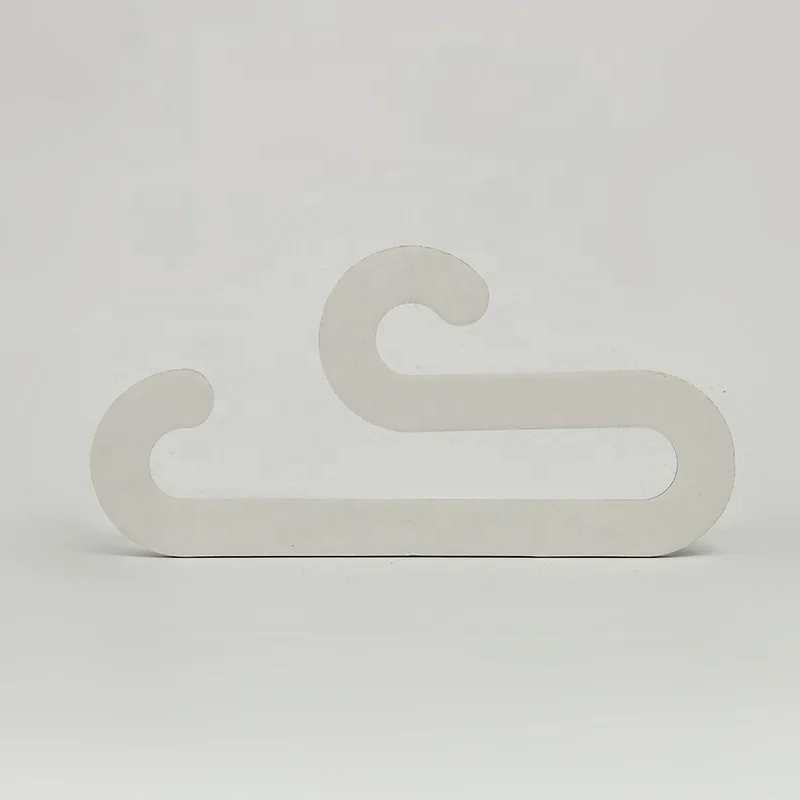 Customized brand white paper hanger tag scarf cardboard strong scarf holder hanger for scarf