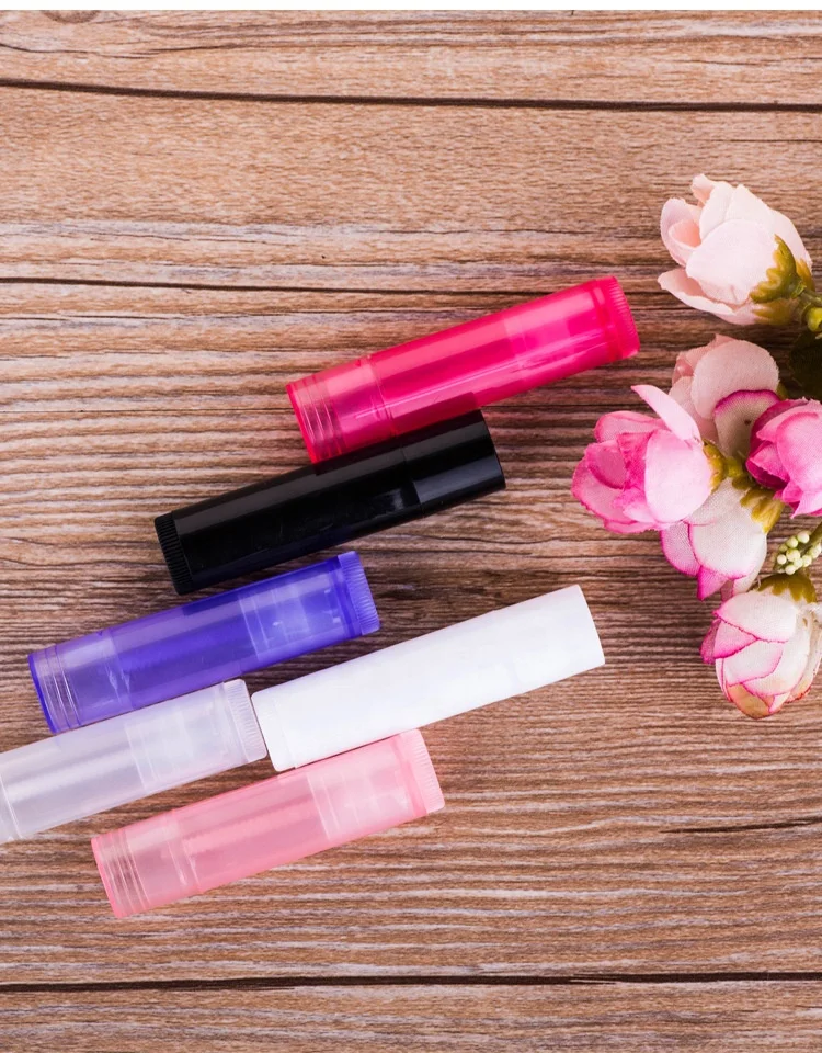 Empty Cosmetic Container Travel Refillable Bottle Plastic Chapstick Lip Gloss Tubes Lip Balm Tubes Lipstick Container