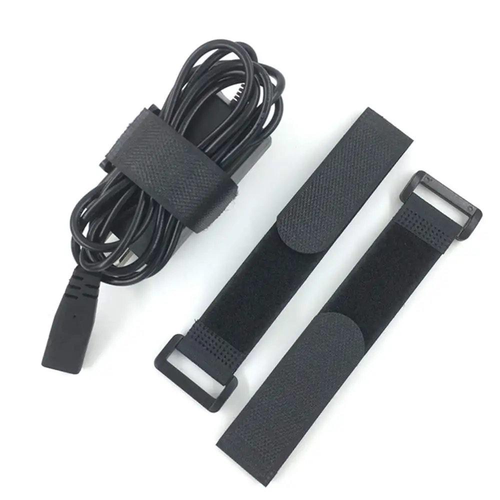 Fastening Nylon Strap with Buckle Reusable Self-Adhesive Hook and Loop Cable Securing Straps Adjustable Cinch Straps