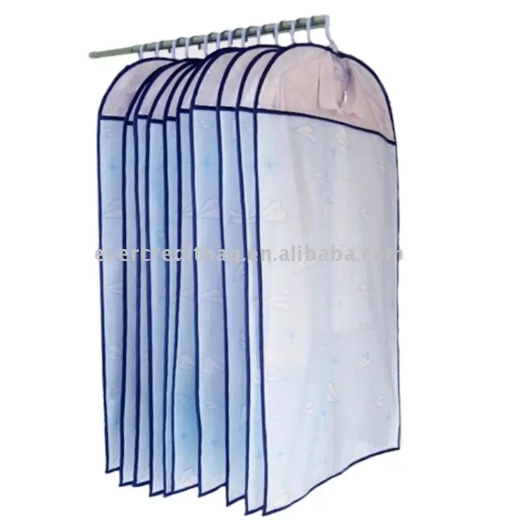 Customizable Clear Pvc Large Long Dress Luxury Cloth Tshirt High Quality Garment Dust Bag