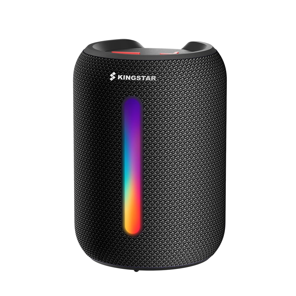 IPX6  MP3 5W Cylid cloth Mini portable waterproof blue tooth boombox bass speaker wireless subwoofer speaker