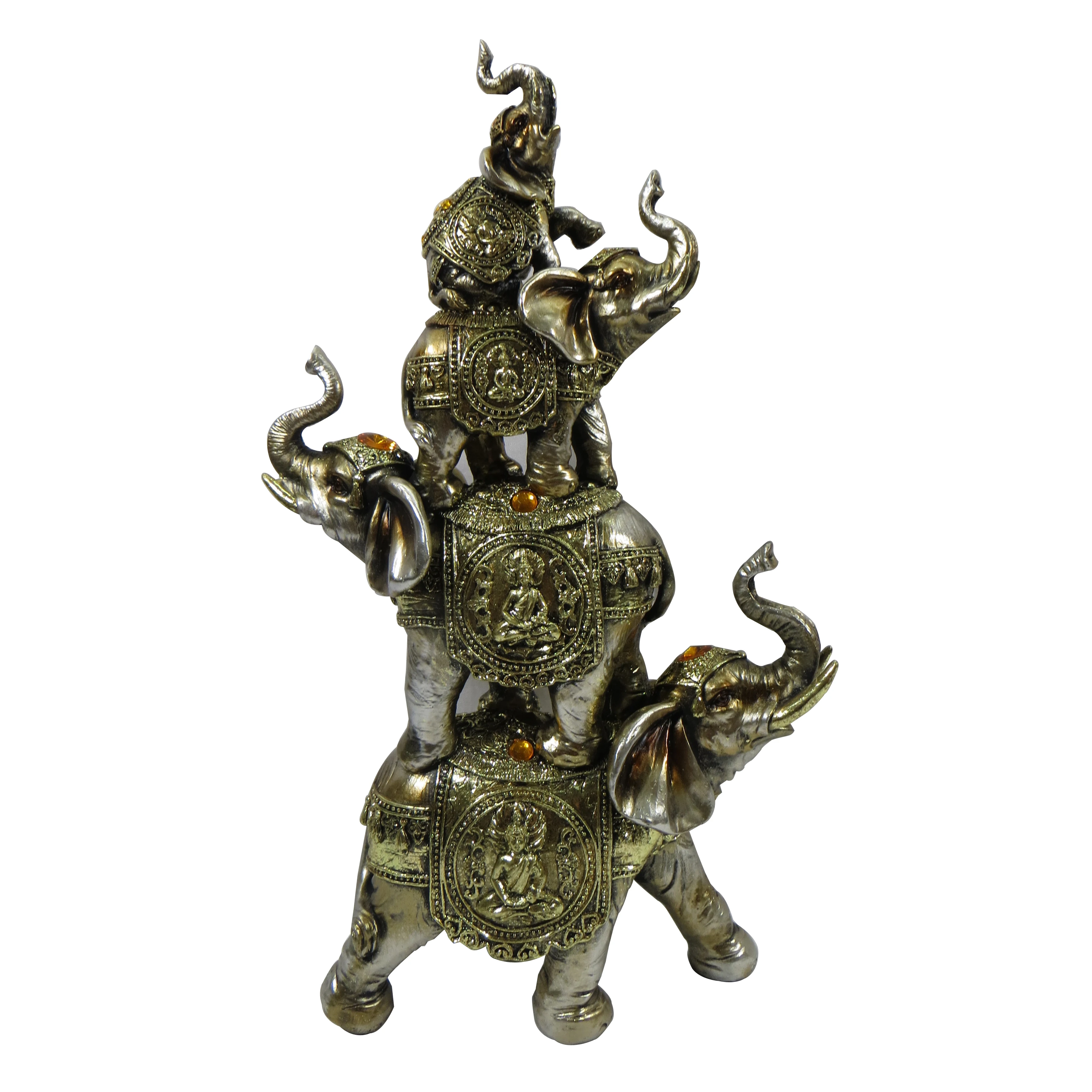 Wholesale Resin Buddha Statues Religious Buddhism Statues Elephant Animal Figurines For Home Decor