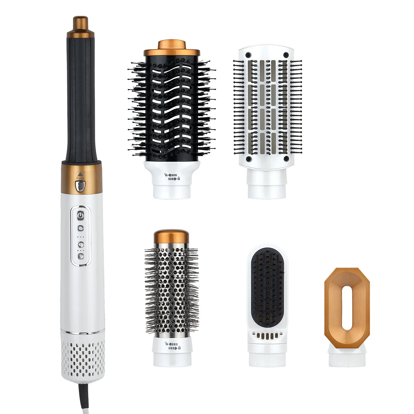 6 -in-1 Autowrap  hot air brushes , BLDC hair  blow dryer, Secador de cabello de 1400 vatios