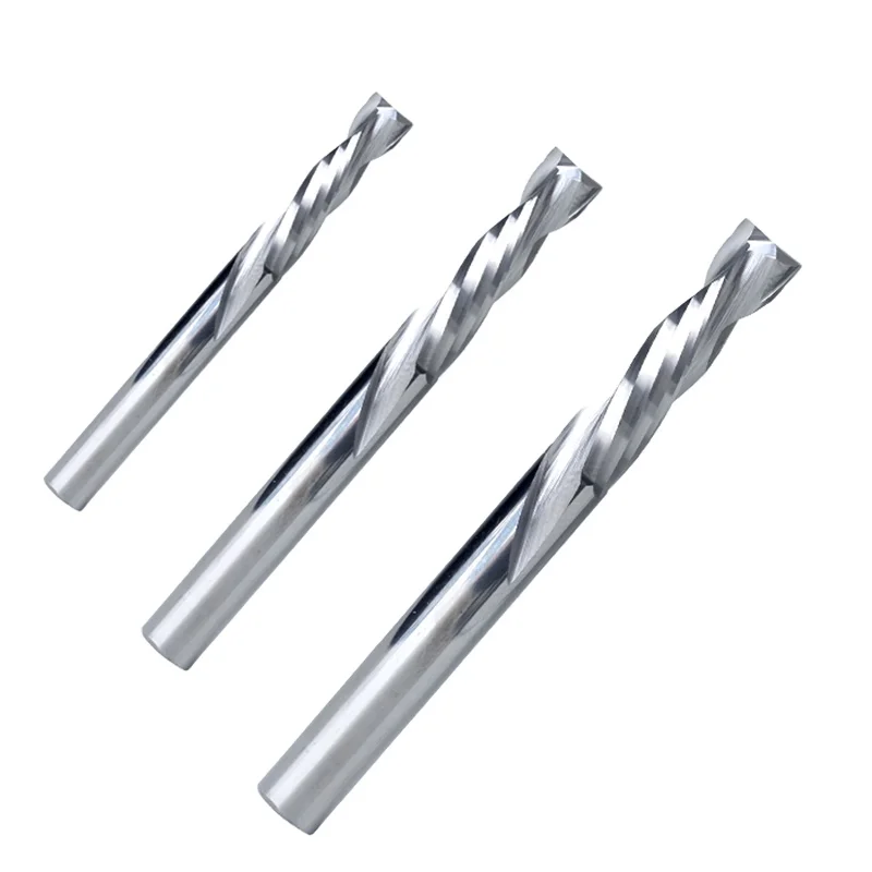 JR133 CNC Tools  2F Composite Router Bit Two Flutes Spiral End Mill for PVC Acrylic Wood