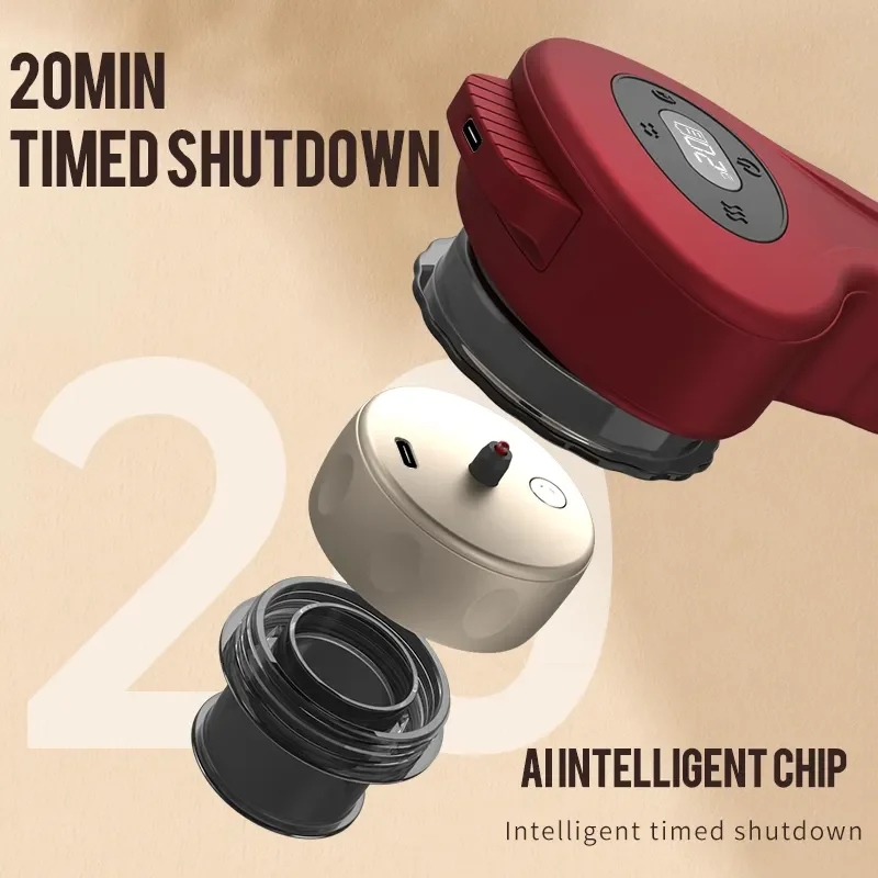 12 Gear Smart Electric Vacuum Cupping Massager with Red Light Therapy Gus sha Massage Device