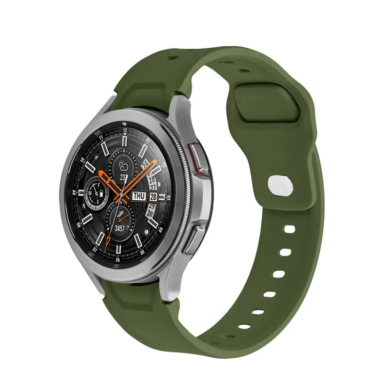 Ремешок для Samsung Galaxy смотреть 4 классических Smartwatch нет зазоров силиконовые спортивные браслет на запястье часы 4-20 мм