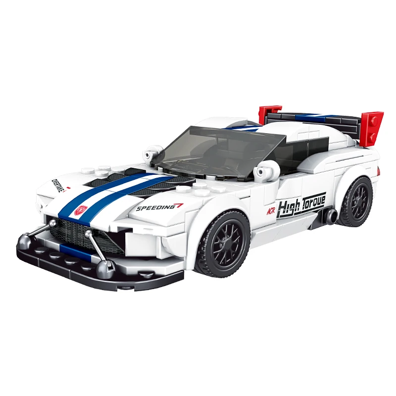 Mould King 27011 27015 27036 10020 Mini Car Sets with Acrylic Display Case Collectible Model Car Building Blocks