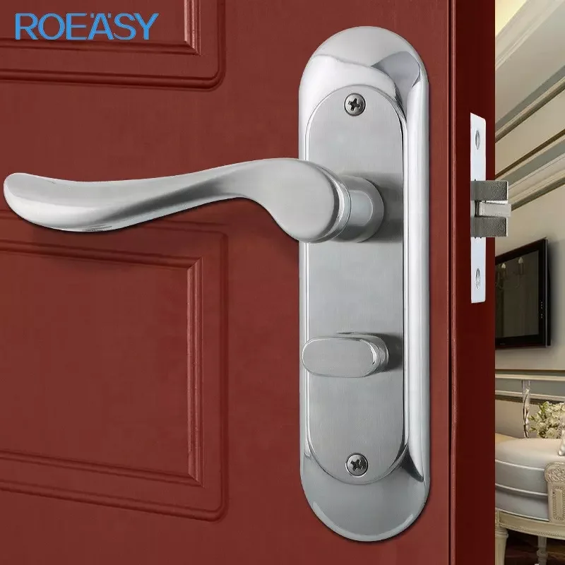 Roeasy 185mm square mortise door lock set with key mortise lock door handles mortise latch door locks handle with keys