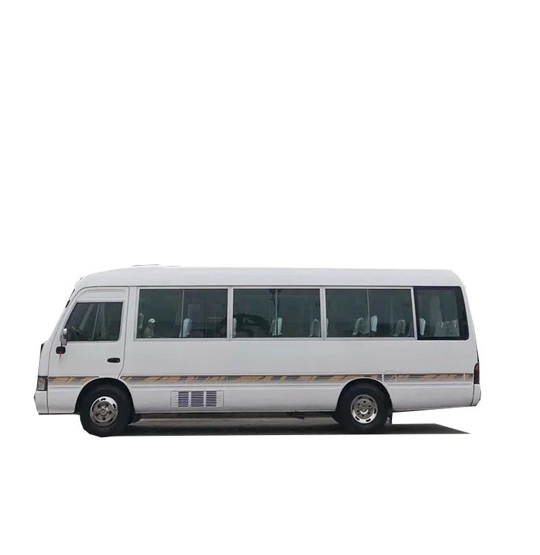 LHD 2016 Japan used good condition Toyotai coaster bus with diesel engine 30 seats white  for seal