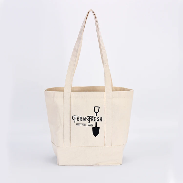 Customized Logo Printed Recycle Plain Organic Cotton Canvas Tote Shopping