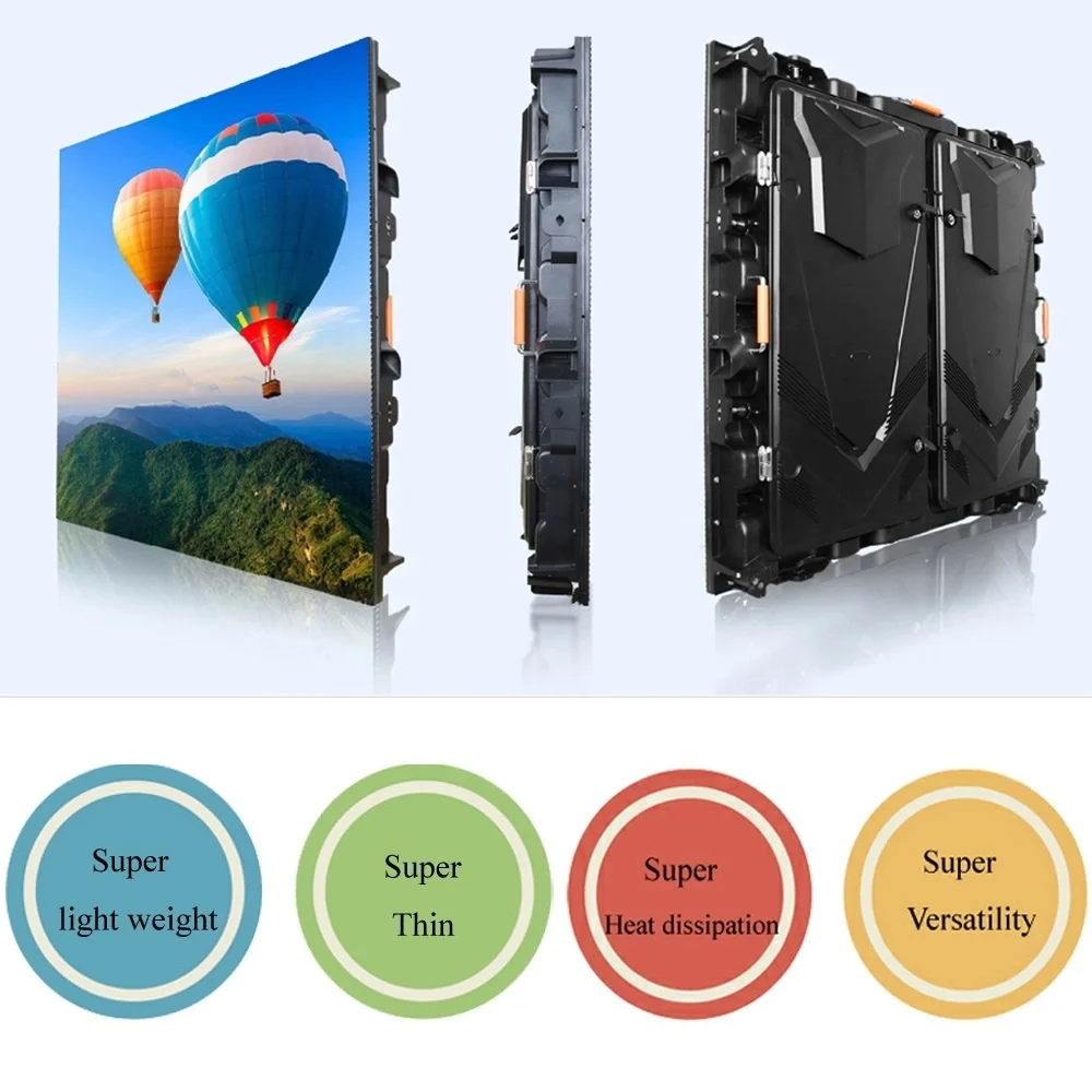 
Outdoor P5 LED Display of 960x960mm Die Casting Aluminum Panel Cabinet for Fixed and Rental Use 