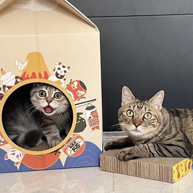 Cardboard Cat House,Cat Condo cat box pet product