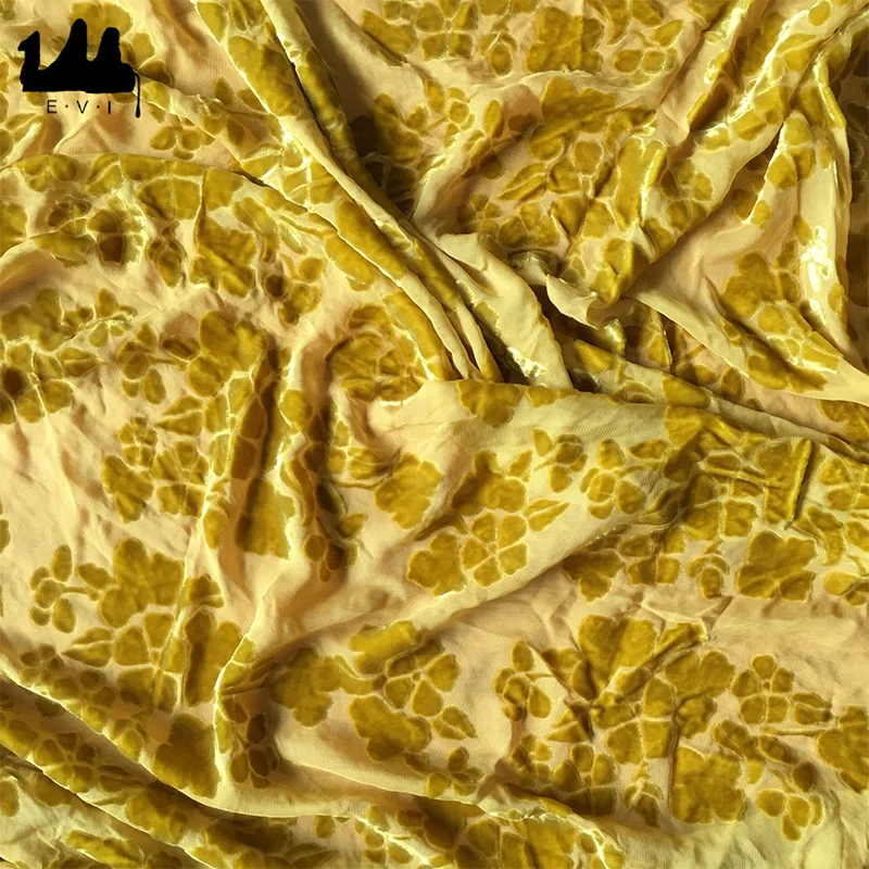 
New design burnout silk jacquard velvet fabric wholesale 