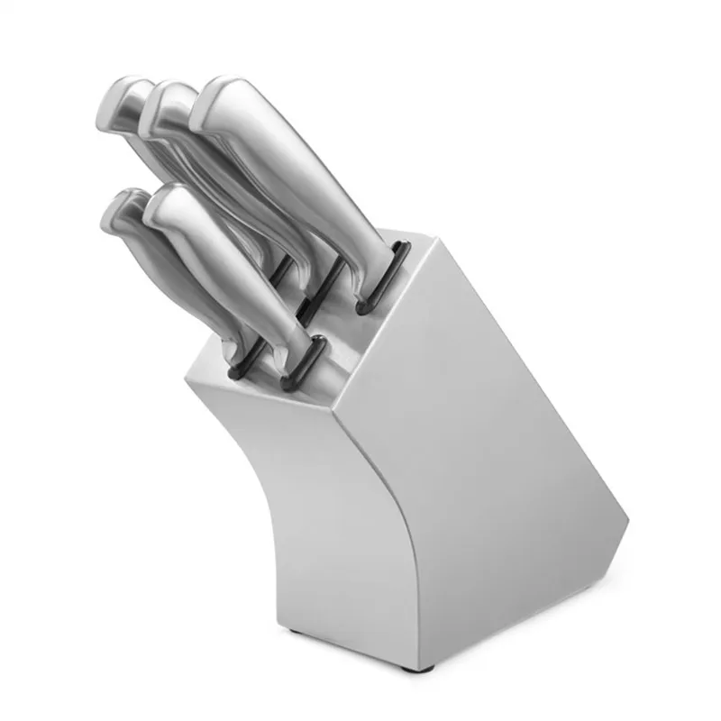 
5 Pcs Kitchen Cookware 430 Handle Stainless Steel Knife Set 