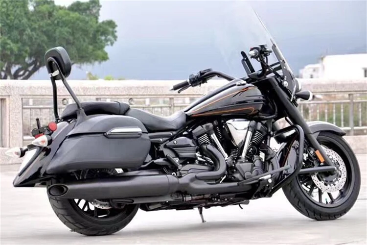 Черная универсальная жесткая седельная сумка для мотоцикла Honda Suzuki Kawasaki Harley Yamaha
