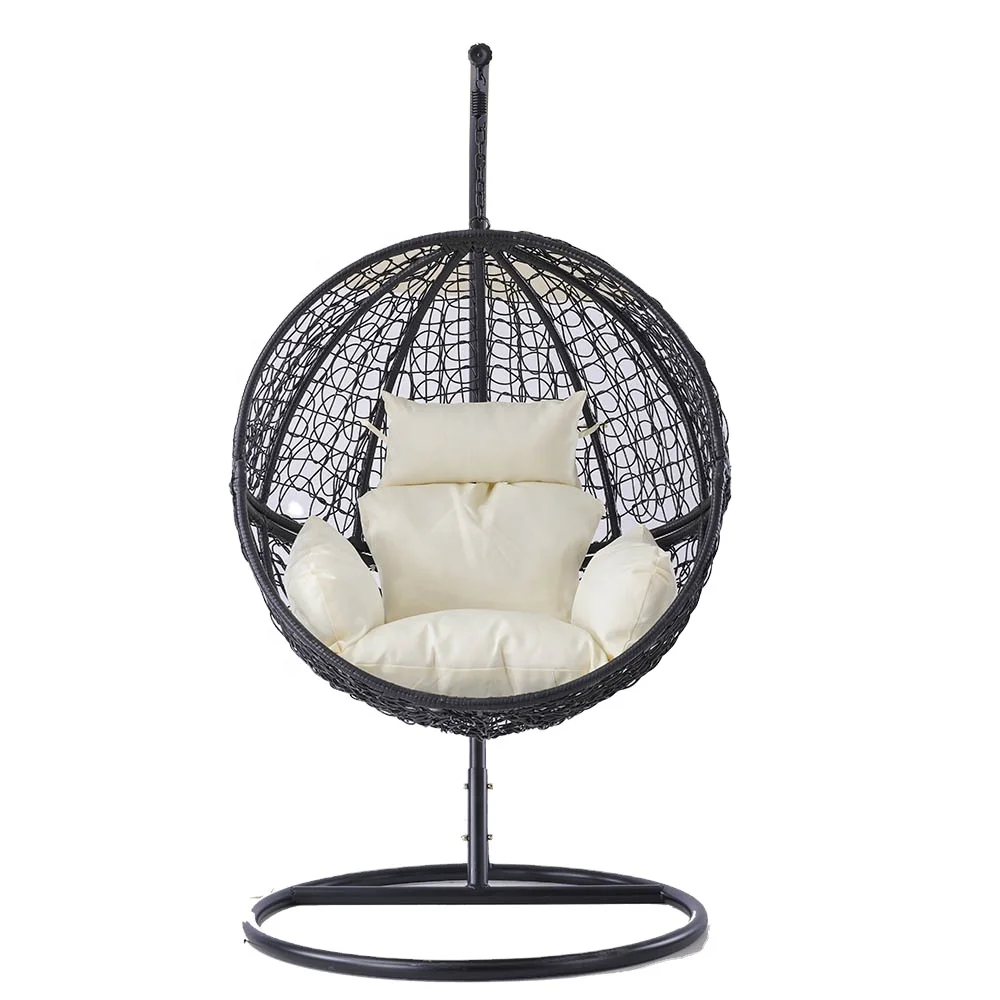 Outdoor Outdoor Hanging Rattan Egg Chair Leisure Wicker Patio Swing Chair