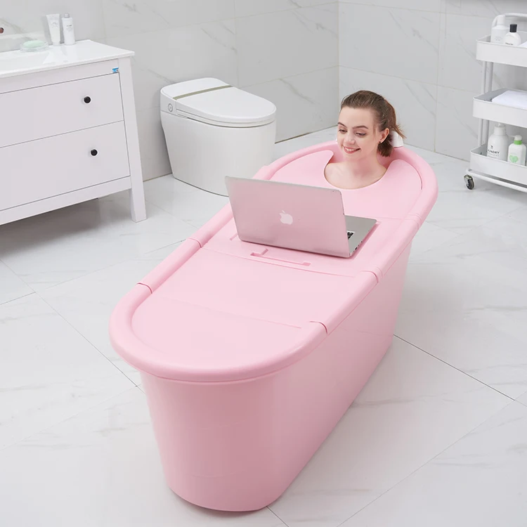 Factory Price Custom OEM Bathtub Large Movable Plastic Portable Cheap Bathtub For Adults