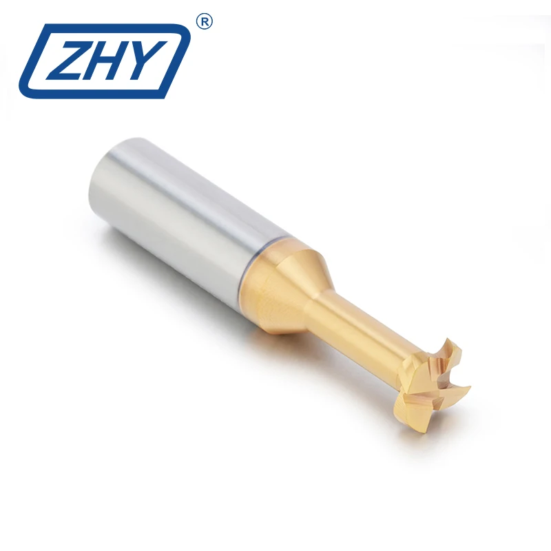 ZHY Cost-effective CNC Cutting Tool Carbide Milling Cutter Stainless Steel Endmill Tialn T-slot Router Bit Ball Nose End Mills
