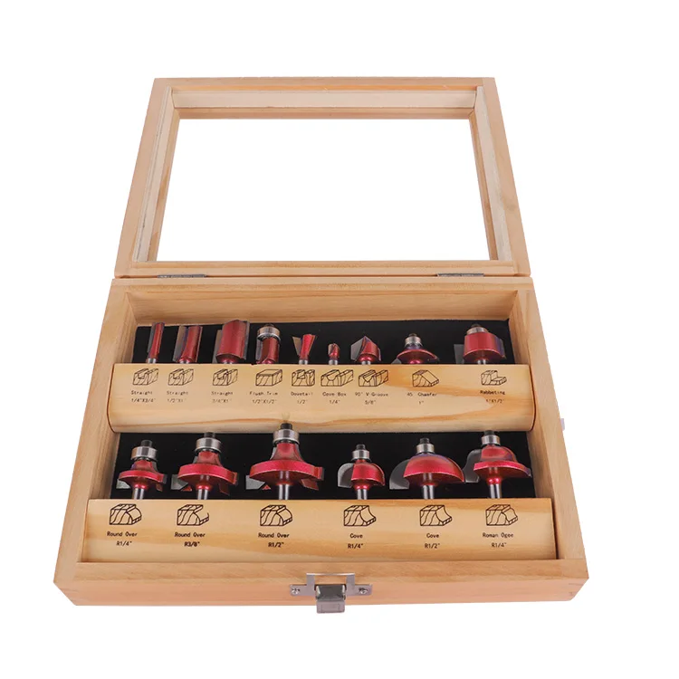 12 шт., набор наконечников для фрезерного станка из карбида вольфрама