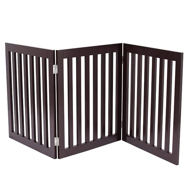 Best pet fence Z shape accessory traditional decorative wooden pet gate