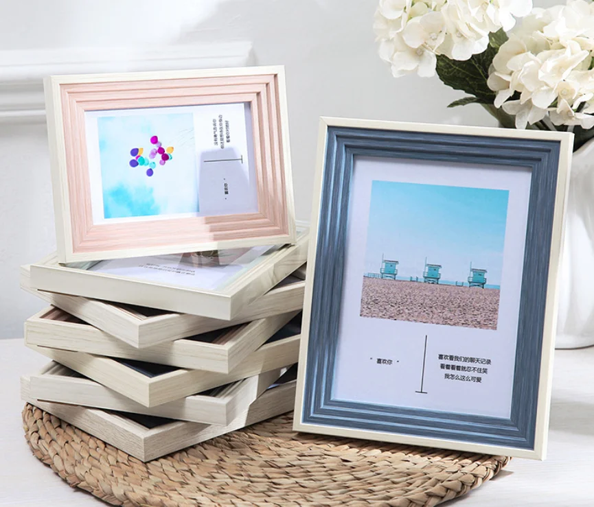 Рамка для фотографий в литературном стиле, креативная Европейская фоторамка 5, 6, 7 дюймов, настенная детская фоторамка