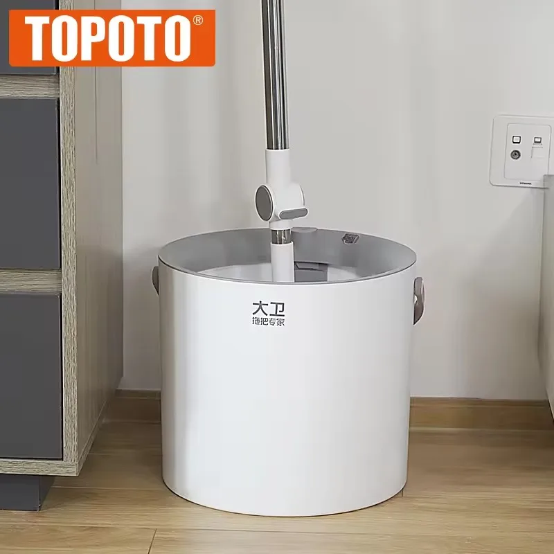 TOPOTO оптовая продажа бытовая вращающаяся швабра с двойным приводом без мытья рук и водопоглощающей швабры