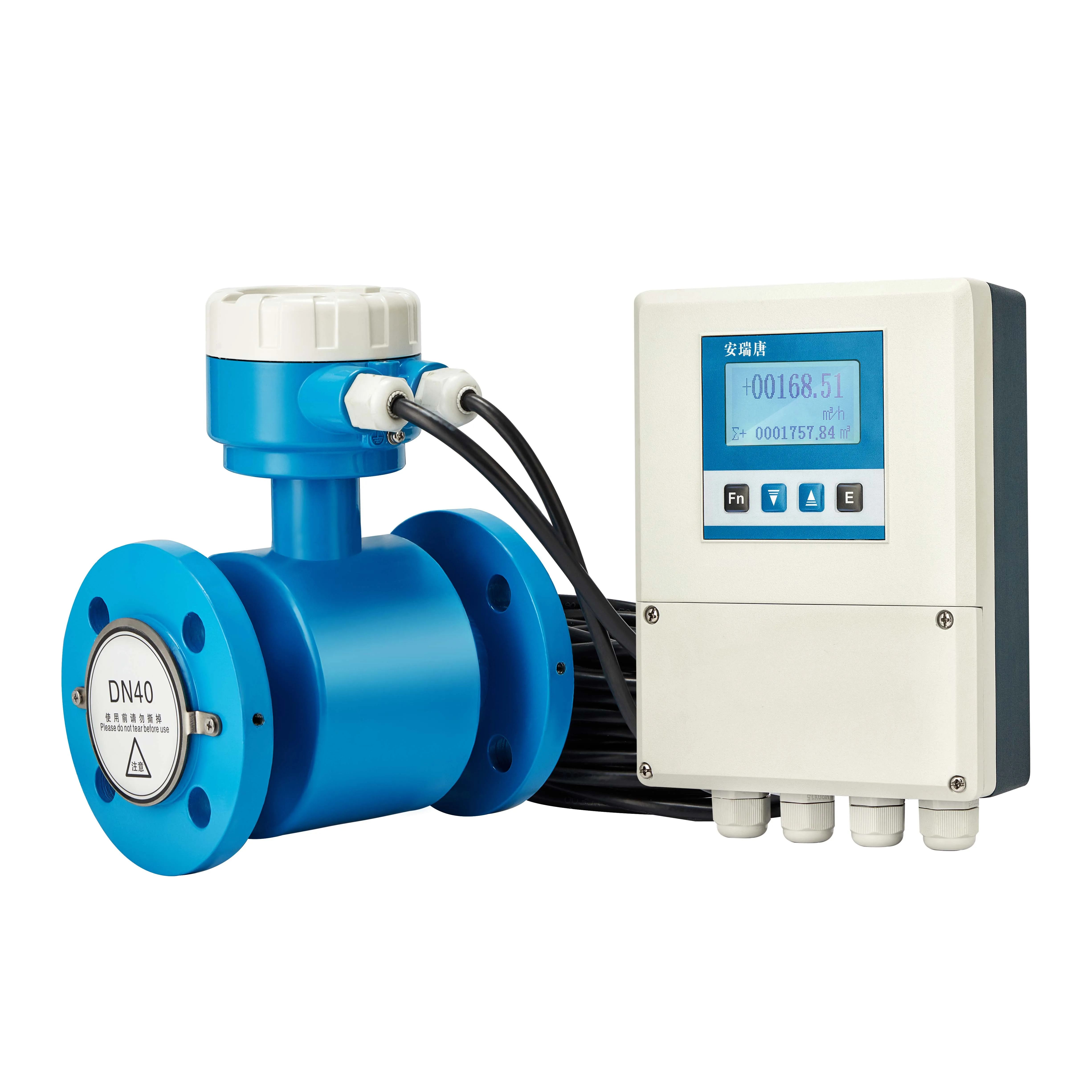 Insert Type Electromagnetic Wastewater Flowmeter DN50 Water Flow Magnetic Flow Meter