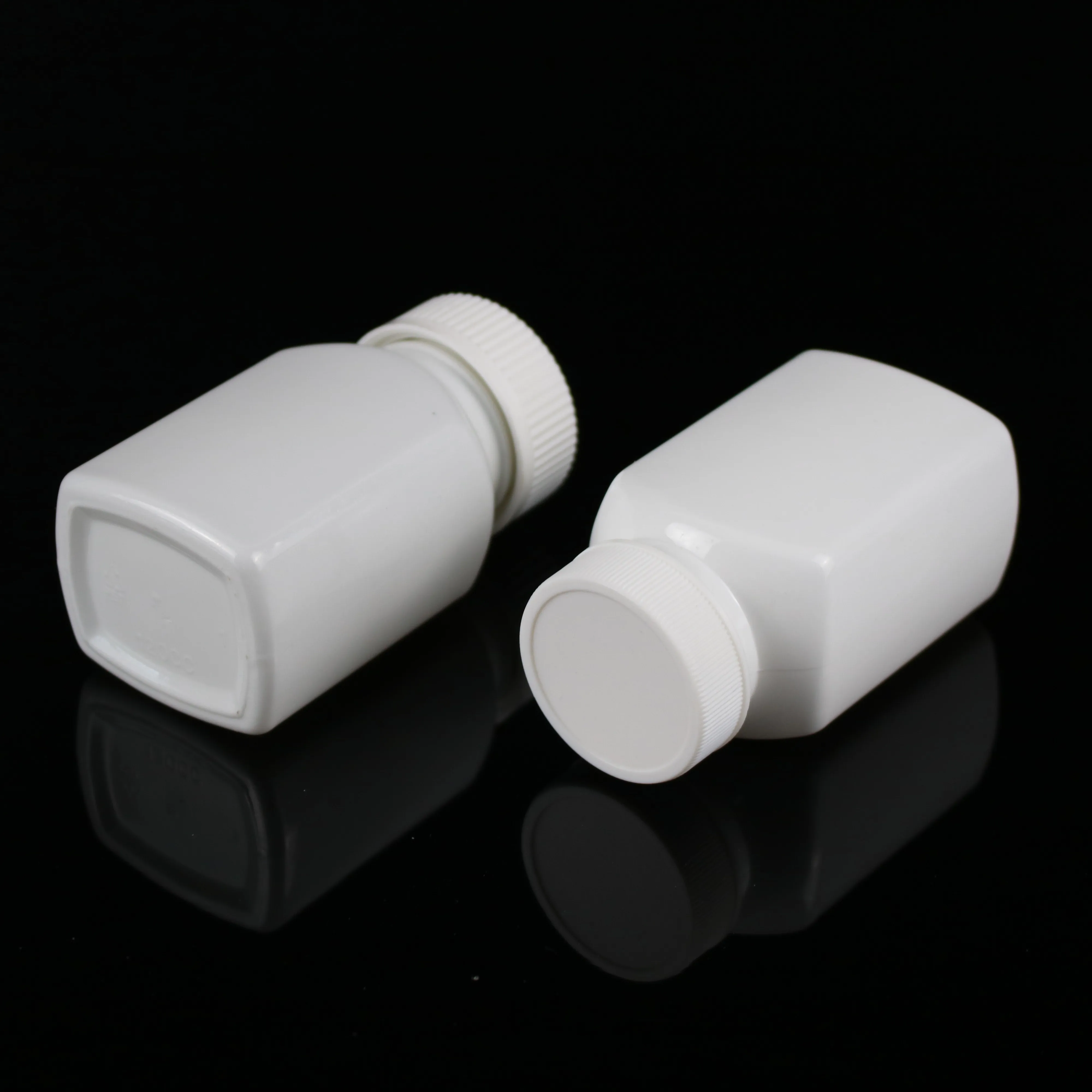 120ml PET plastic square pill bottle for pharmaceutical packaging