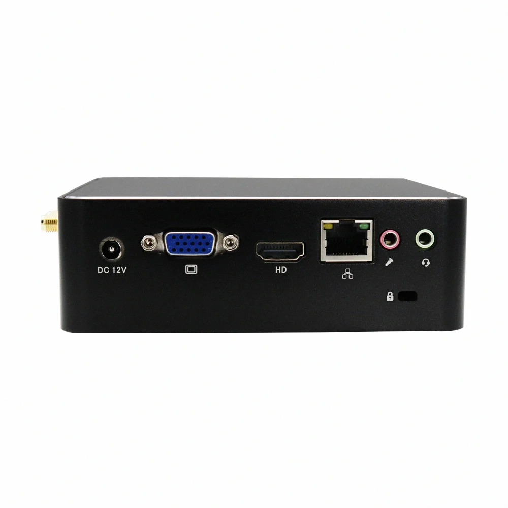 Металлический корпус J4125 /N3350/J3455 мини ПК компьютер AK7 с Win10 8 ГБ 128 4 64 вентилятором 4K Linux для проекта игры