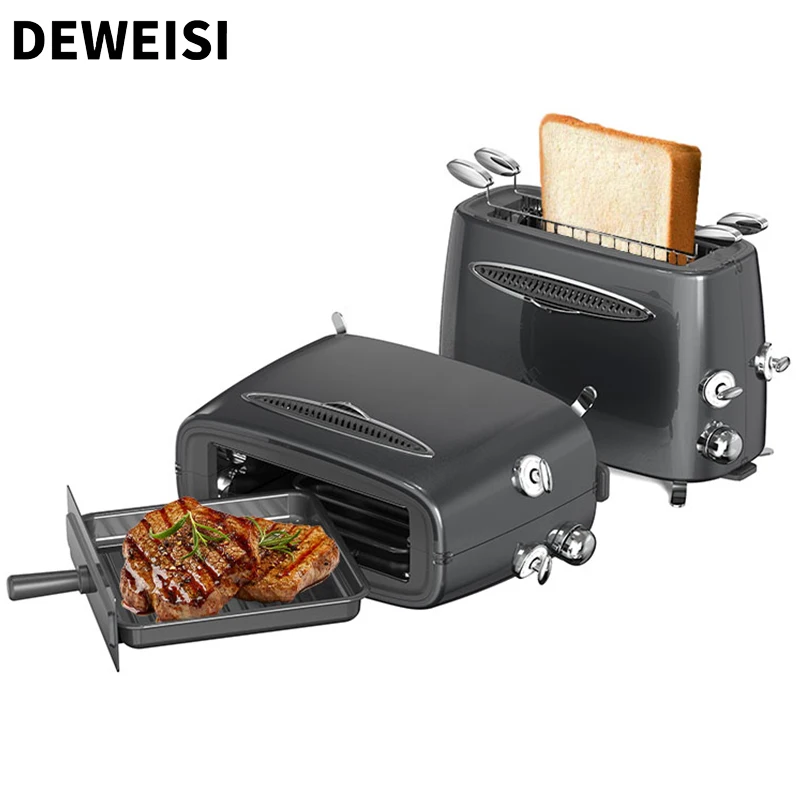 DEWEISI stainless steel non stick multifunctional grill electric frying pan for grilling steaks bread
