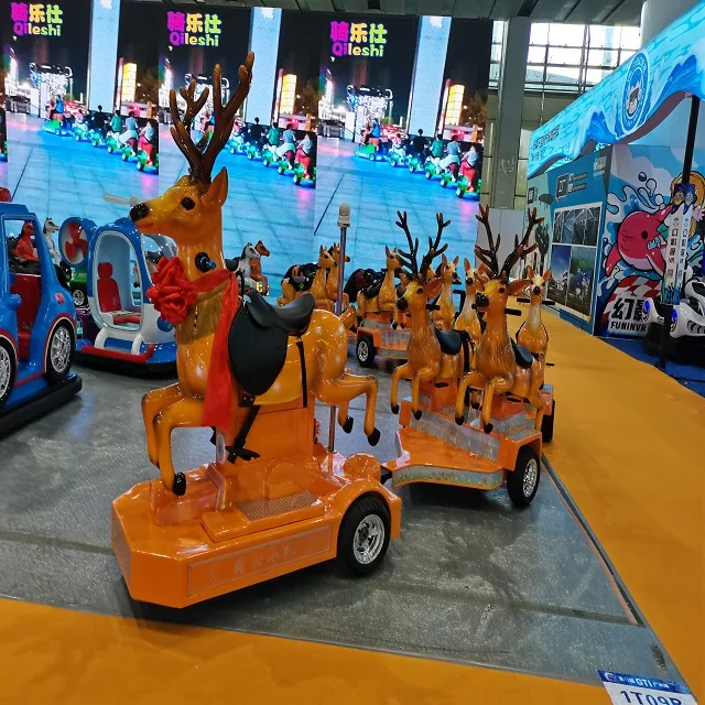 
Kiddie Train Trackless Train Battery Ride Motorcycle Customized Electric Amusement Kid Animal like Tourist Trolley 