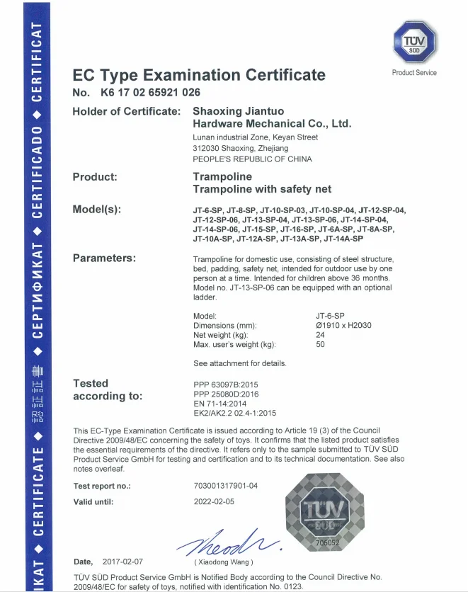 
Jiantuo sports 6ft 8ft 10ft 12ft 13ft 14ft 15ft 16ft trampoline garden round outdoor trampoline 