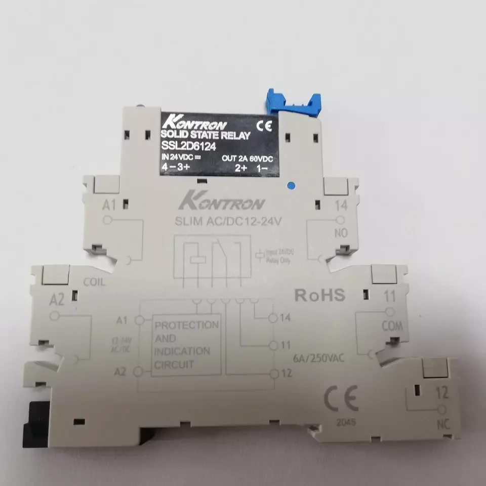 Kontron din-рейка твердотельное реле 6,2 мм интеллектуальная коммуникация Регулируемая мощность напряжение SSR