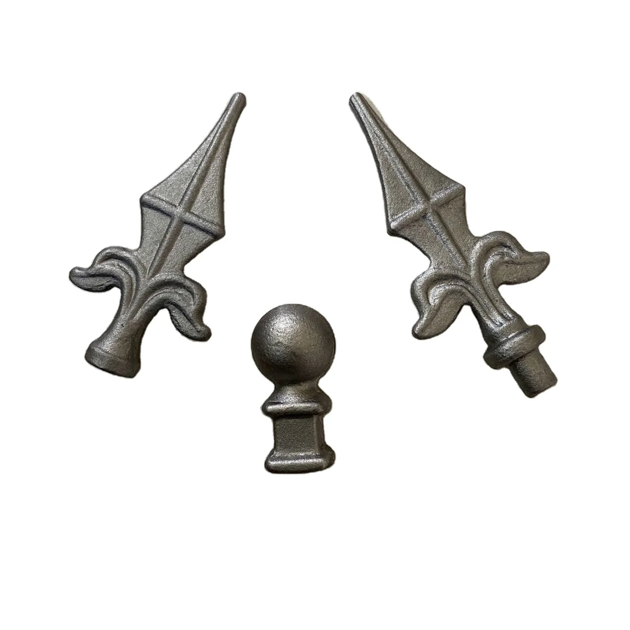 China factory fence gate arrow spear points finial wrought iron for gate
