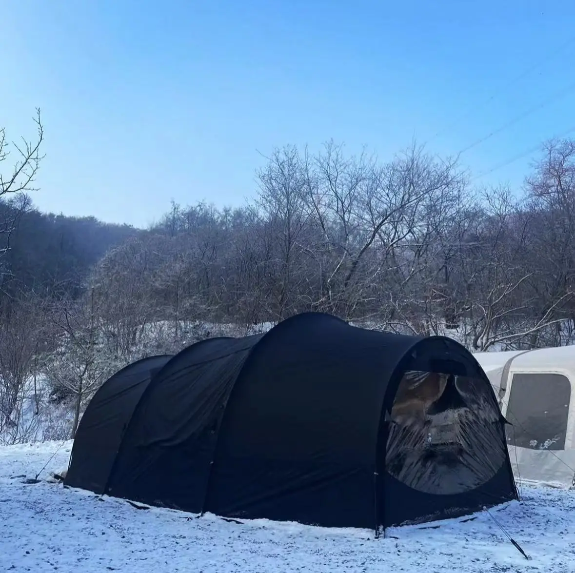 Manufacture 5+ person Tunnel Tent for camping four season suppliers outdoor tent ultralight portable tube tent