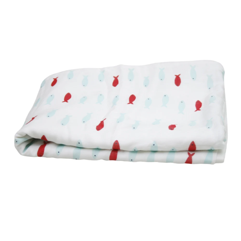 Cotton blankets wholesale sustainable newborn blanket muslin baby swaddle wrap