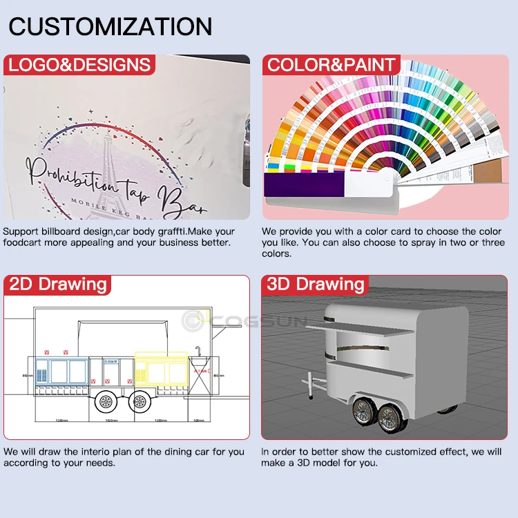 Vintage Food Mobile Horse Trailer Bar Ice Cream Cart Beer Bar Food Truck With Full Kitchen Restaurant Equipment