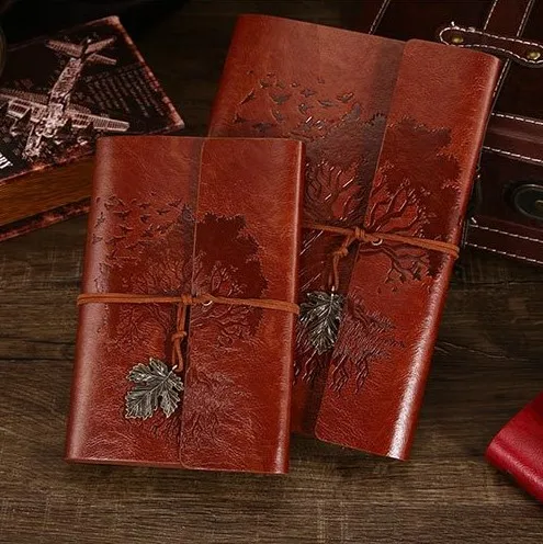  A5 Wholesale Custom Printing High Quality Leather Travel notebook Journal