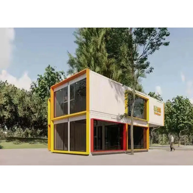China Small Prefab Houses 4 Bedroom Light Steel Prefabricated Modular Home Prefabricated Houses